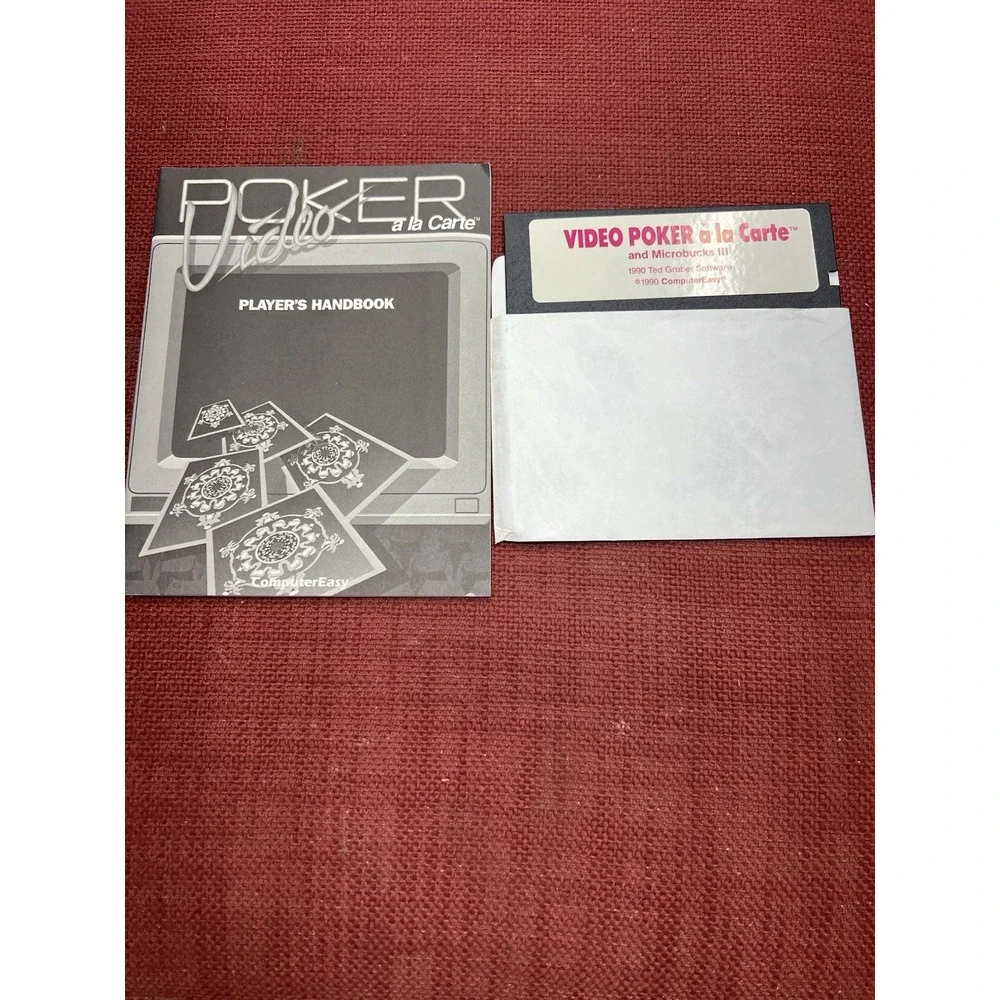 Video Poker And Microbucks 3 1990 Ted Gruber Software
